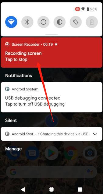 android stop recording