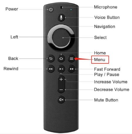 firestick menu button