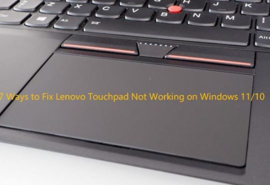 lenovo touchpad not working
