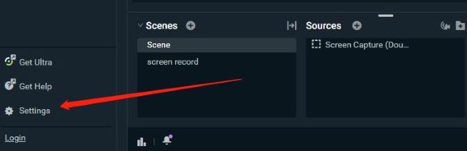 streamlabs change recording location settings