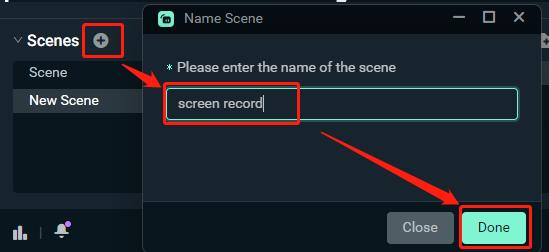 streamlabs record scenes done