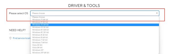 asus pce ac68 drivers select os