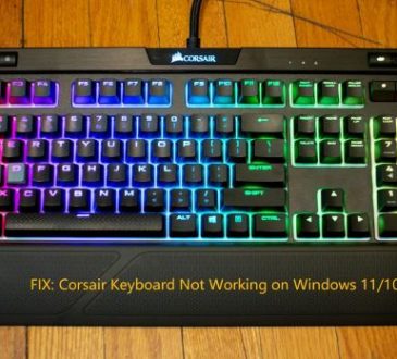 corsair keyboard not working home page