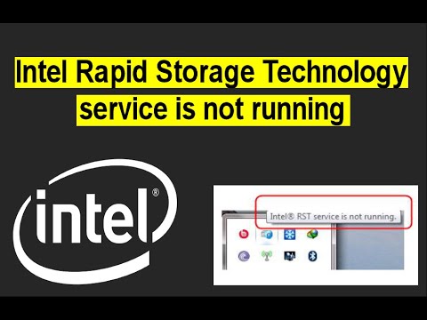 intel rst service not running