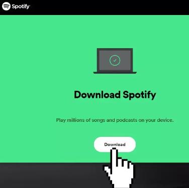 spotify click download