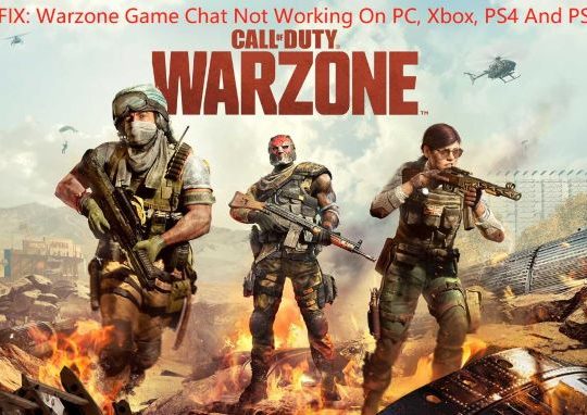 warzone game chat not working