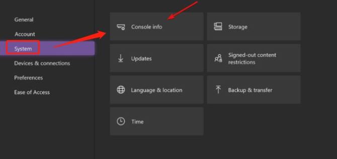xbox one controller click console info