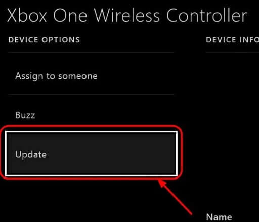 xbox one controller click update