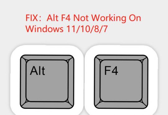 alt f4 not working