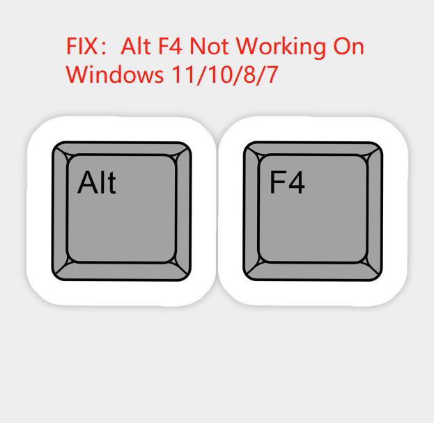 alt f4 not working computer