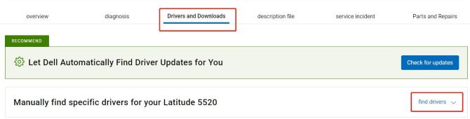 find dell latitude 5520 drivers