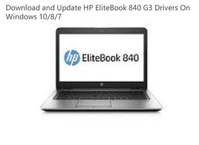 hp elitebook 840 g3 drivers