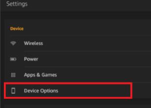 kindle fire click device options