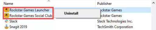 rockstar launcher uninstall
