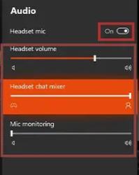 xbox turn on headset mic