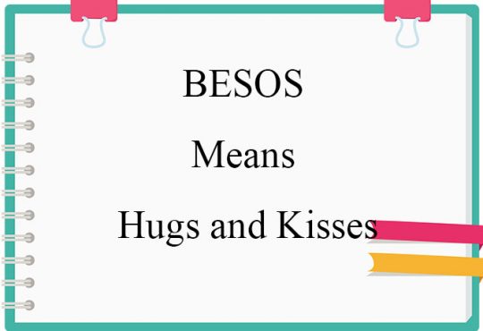 what does besos mean