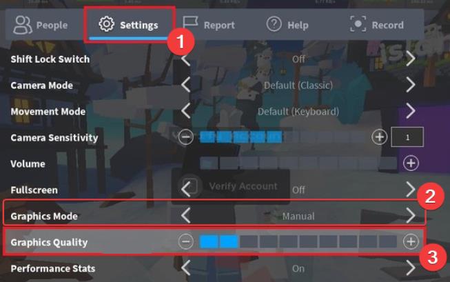 roblox settings reduce graphics quality
