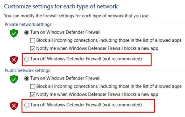 roblox turn off windows firewall