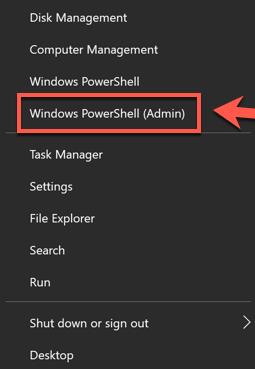 windows powershell admin