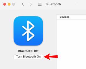 turn on bluetooth mac
