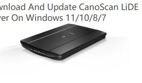 canoscan lide 120 driver home page