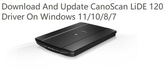 canoscan lide 120 driver home page